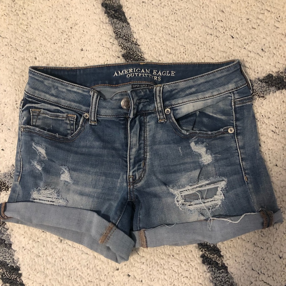 American eagle midi shorts